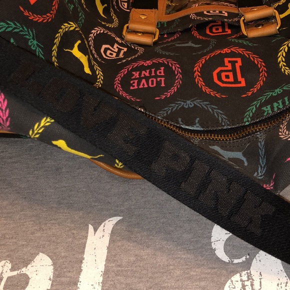 VS PINK Vintage Style Monogram Duffel Bag RARE - Picture 8 of 15